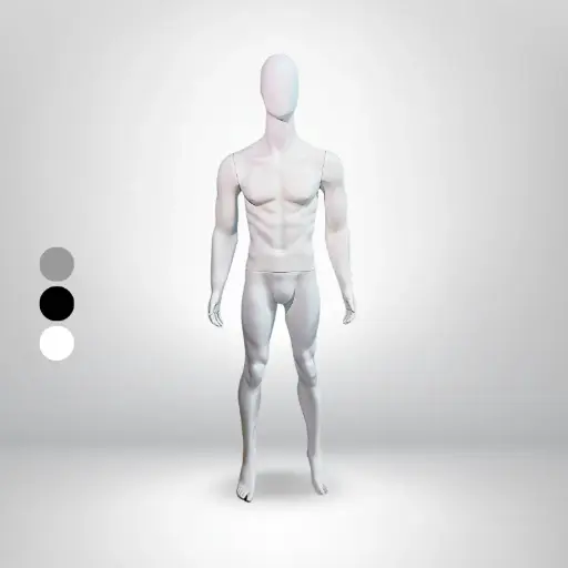 مانيكان رجالي فايبر جلاس كود 124