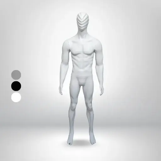 مانيكان رجالي فايبر جلاس كود 122